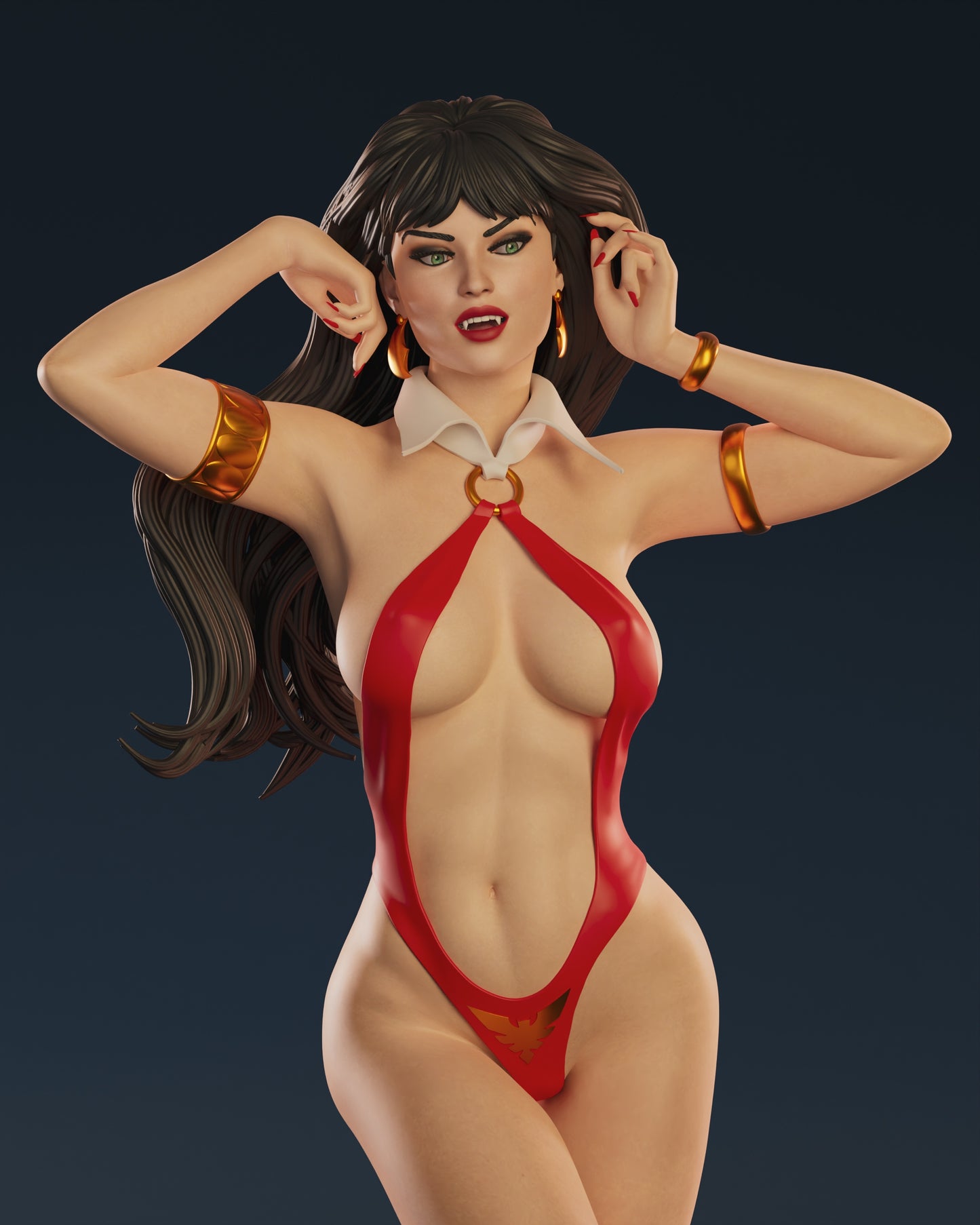 Vampirella - Unassembled and Unpainted Garage Kit - Model Designed by Abe3d