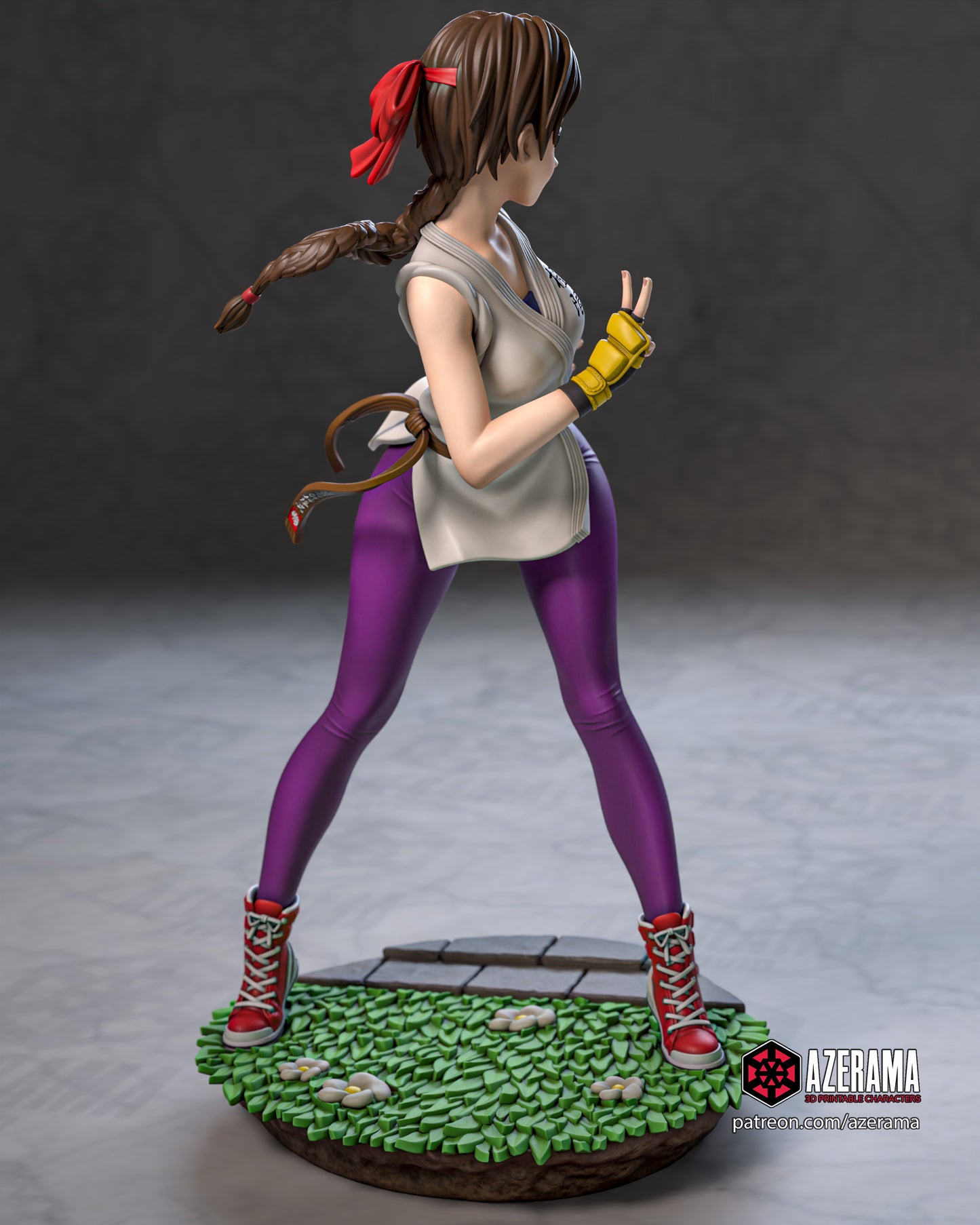 KOF Yuri - Unassembled and Unpainted Garage Kit - Model Designed by Azerama