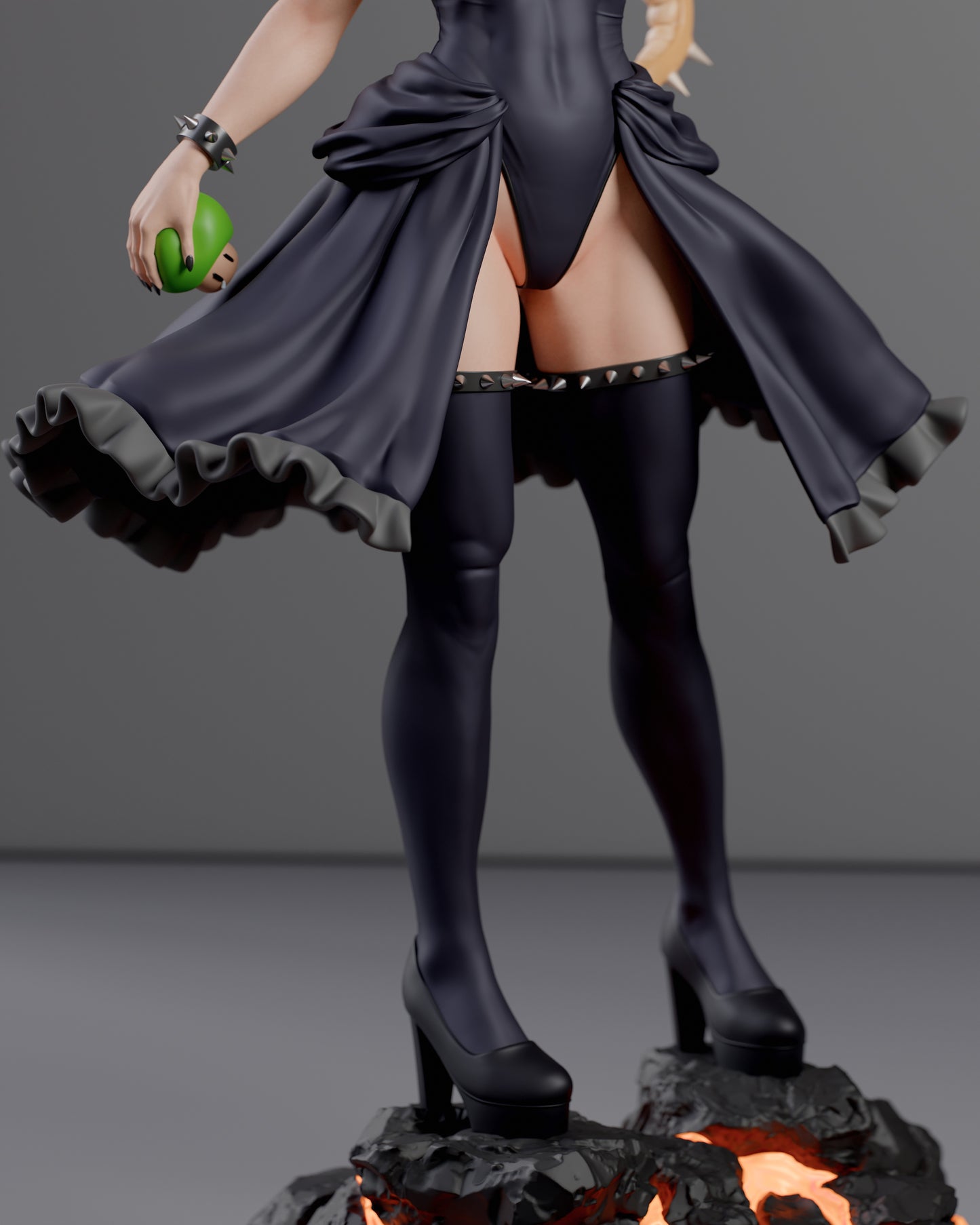 Bowsette - Unassembled and Unpainted Garage Kit - Model Designed by Abe3D/Davi
