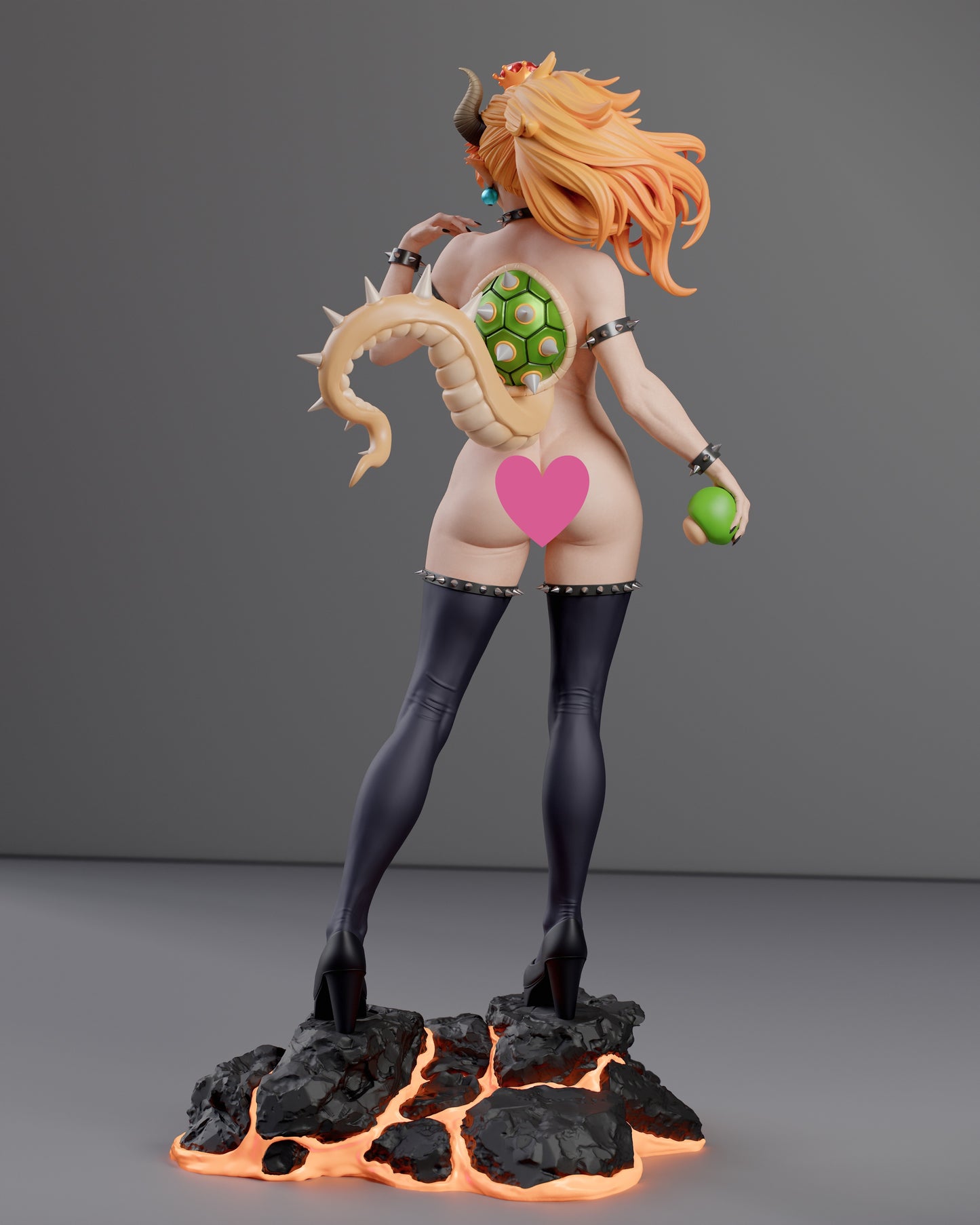 Bowsette NSFW - Unassembled and Unpainted Garage Kit - Model Designed by Abe3d/Davi