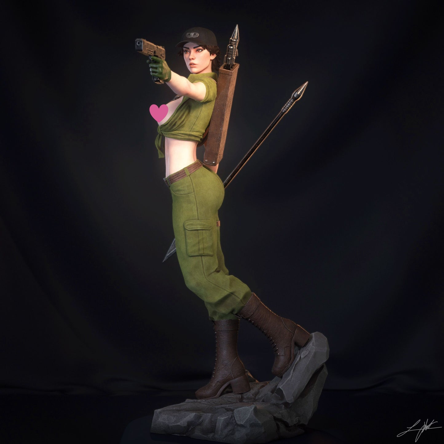 Lady Jaye NSFW - Unassembled and Unpainted Garage Kit - Model Designed by Abe3d/Ramses
