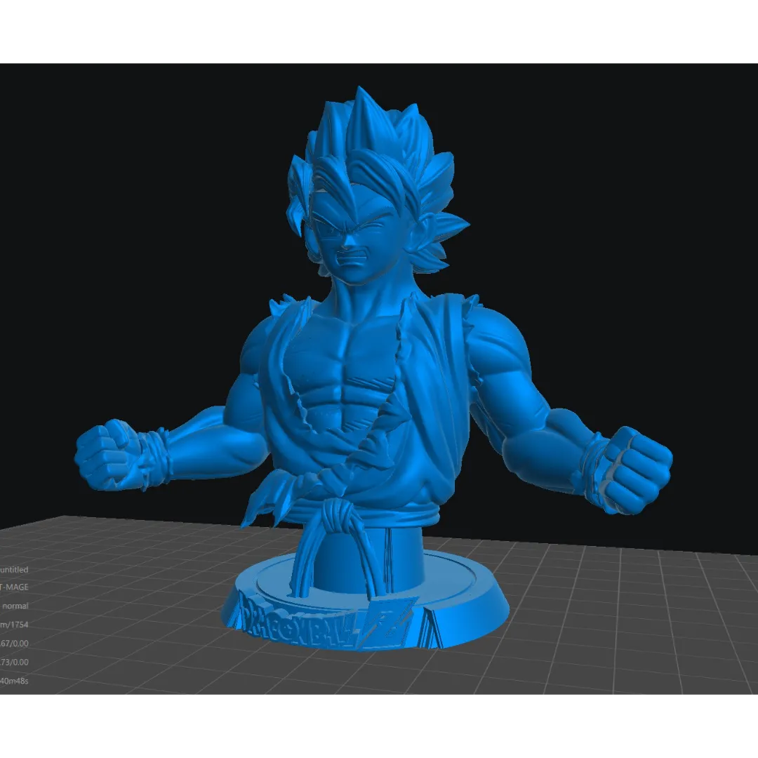 Goku vs Broly - Unassembled and Unpainted Garage Kit - Models Designed by Sekai3D