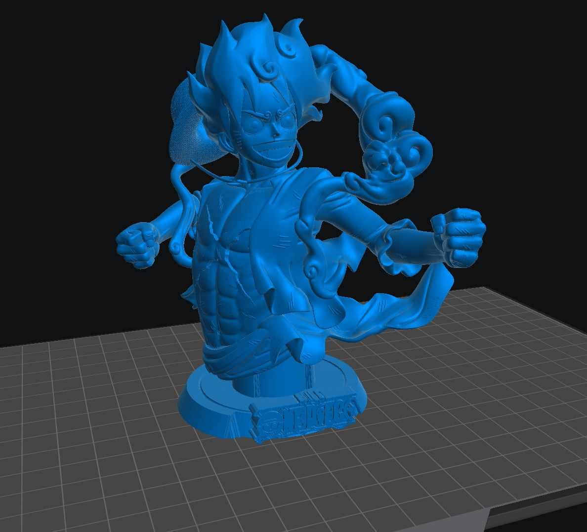 Luffy Gear 5 - Unassembled and Unpainted Garage Kit - Model Designed by Sekai3D