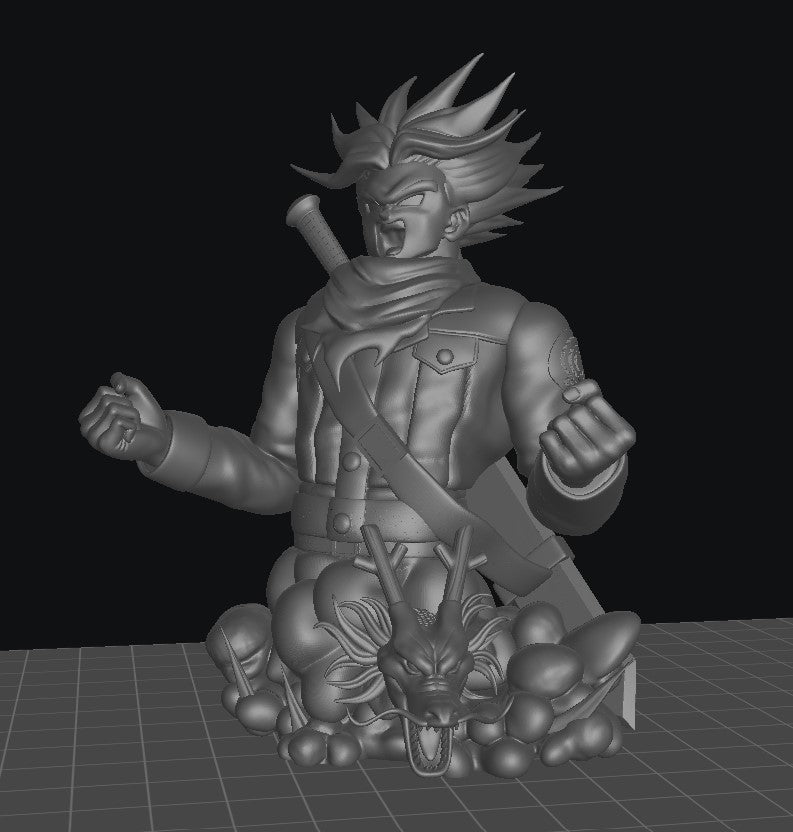 SSJ Trunks (DB Super) - Unassembled and Unpainted Garage Kit - Model Designed by Sekai3D