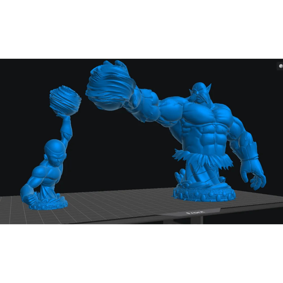 Toppo vs Freiza - Unassembled and Unpainted Garage Kit - Model Designed by Sekai3D