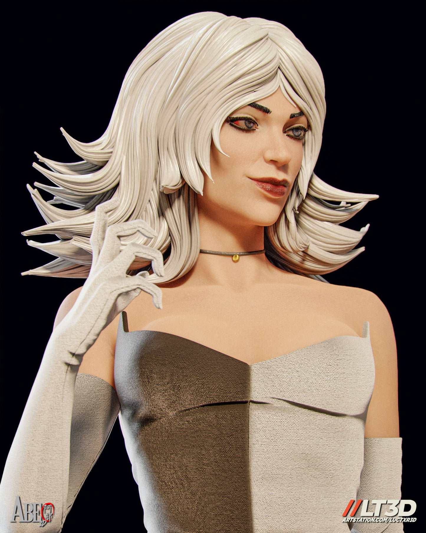 Hellfire Gala Black Cat - Unassembled and Unpainted Garage Kit - Model Designed by Abe3d/LT3D