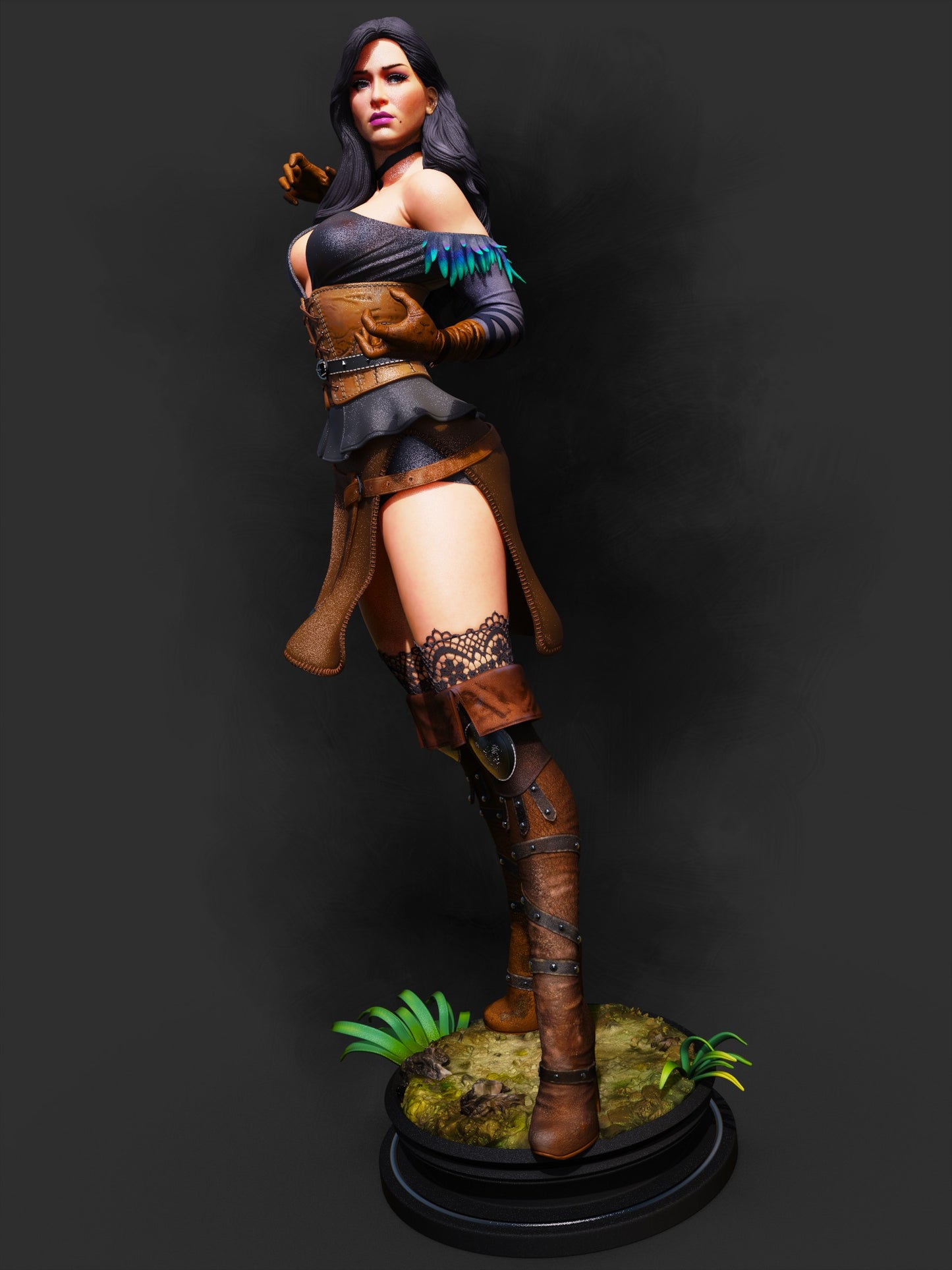 Yennefer - Unassembled and Unpainted Garage Kit - Model Designed by Abe3d/Dellas