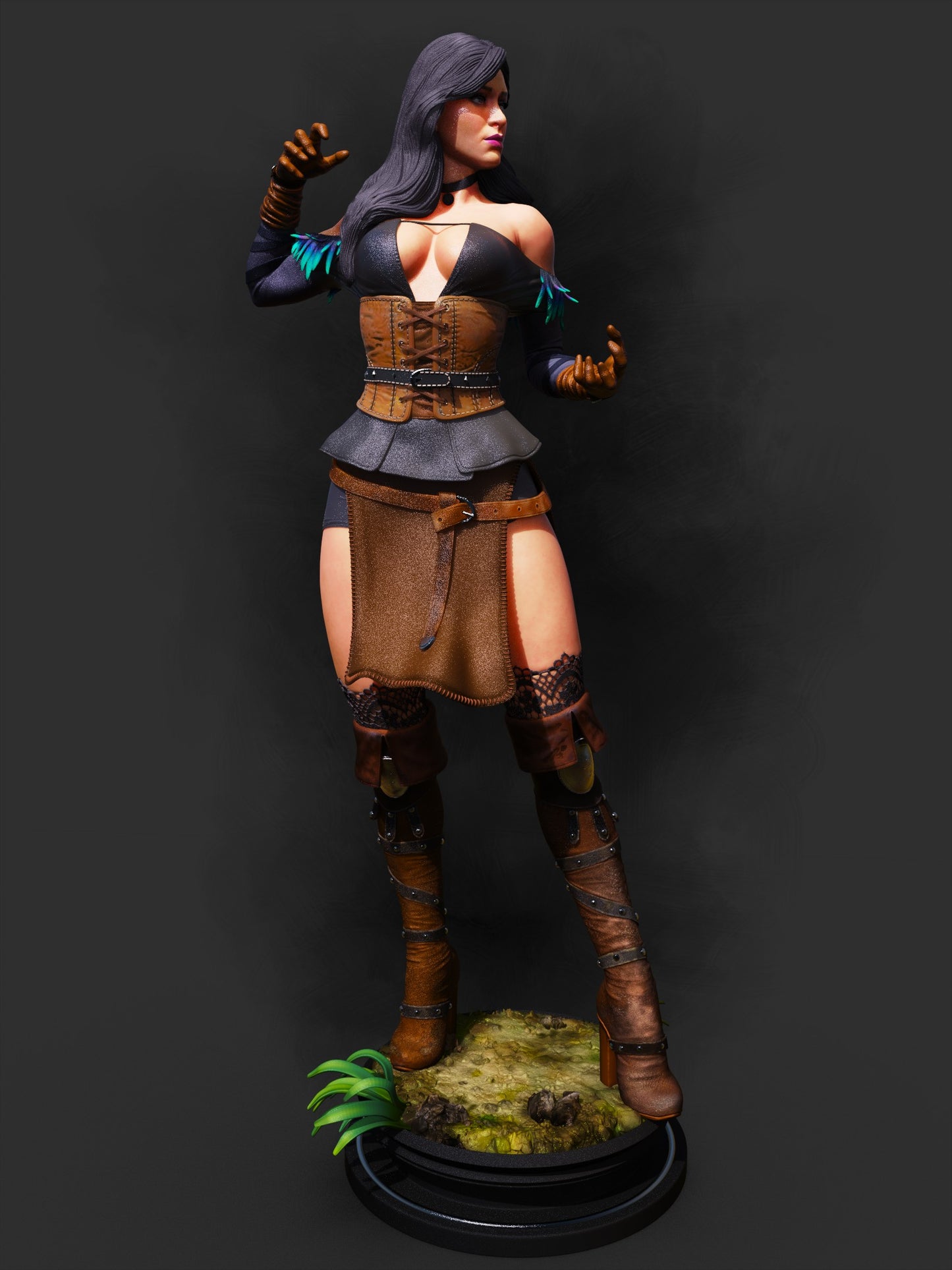 Yennefer - Unassembled and Unpainted Garage Kit - Model Designed by Abe3d/Dellas