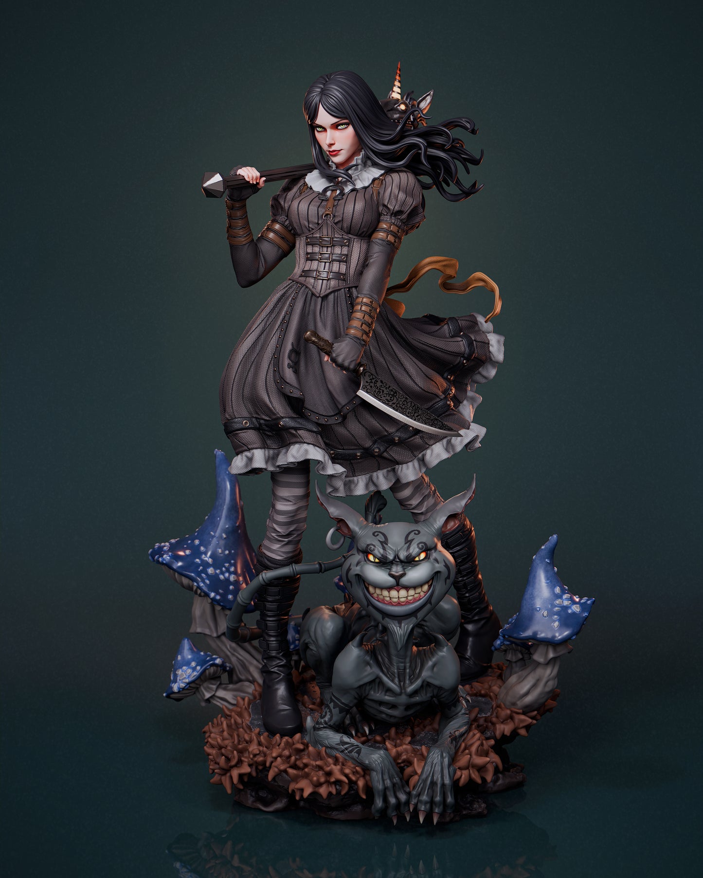Alice - Unassembled and Unpainted Garage Kit - Model Designed by Abe3D/Davi