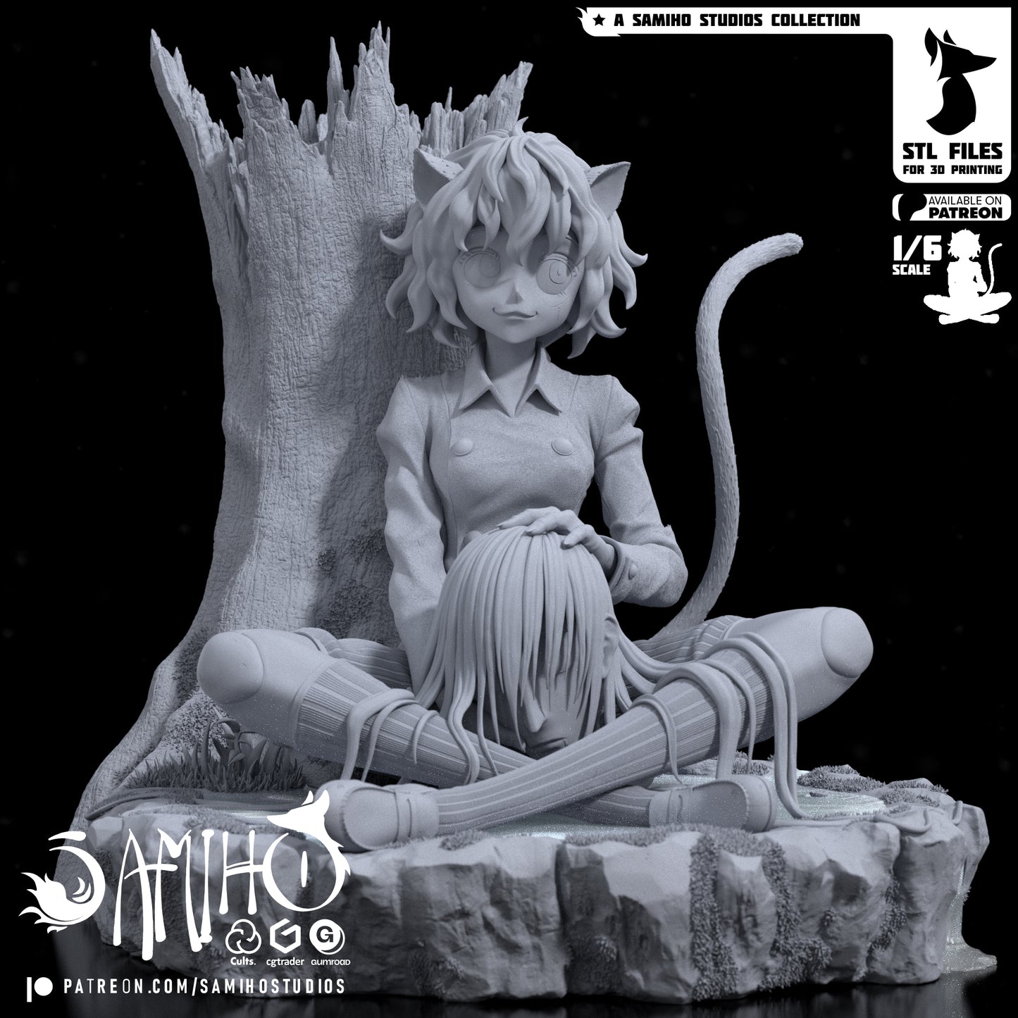 Neferpitou - Unassembled and Unpainted Garage Kit - Model Designed by Samiho Studios