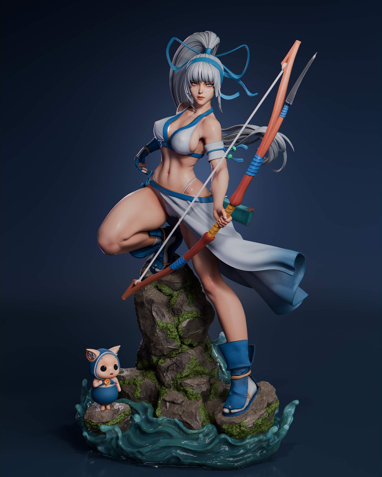Mina - Unassembled and Unpainted Garage Kit - Model Designed by Abe3D/Davi