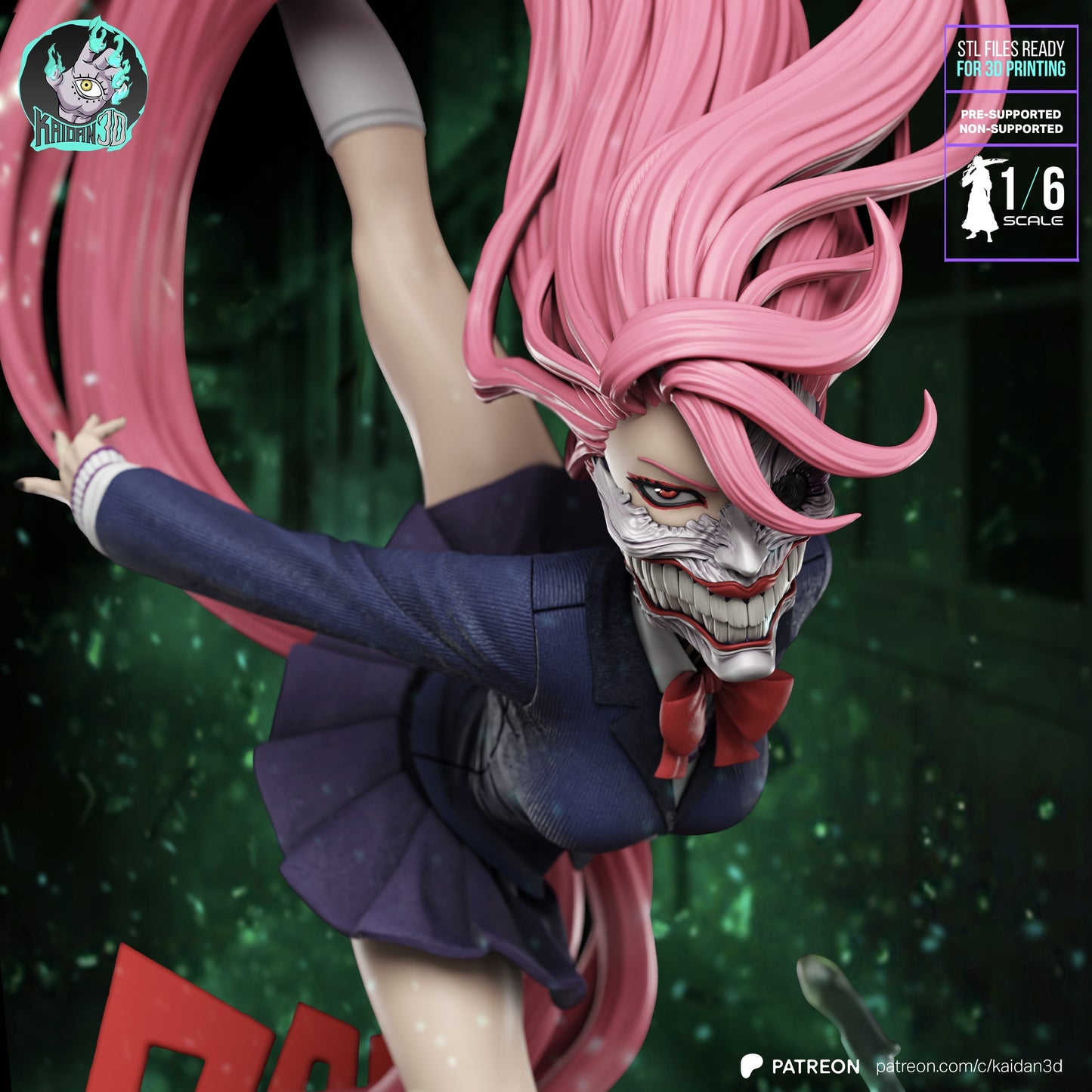 Aira Shiratori - (HEAD VARIANTS INCLUDED) Unassembled and Unpainted Garage Kit - Model Designed by Kaidan3D