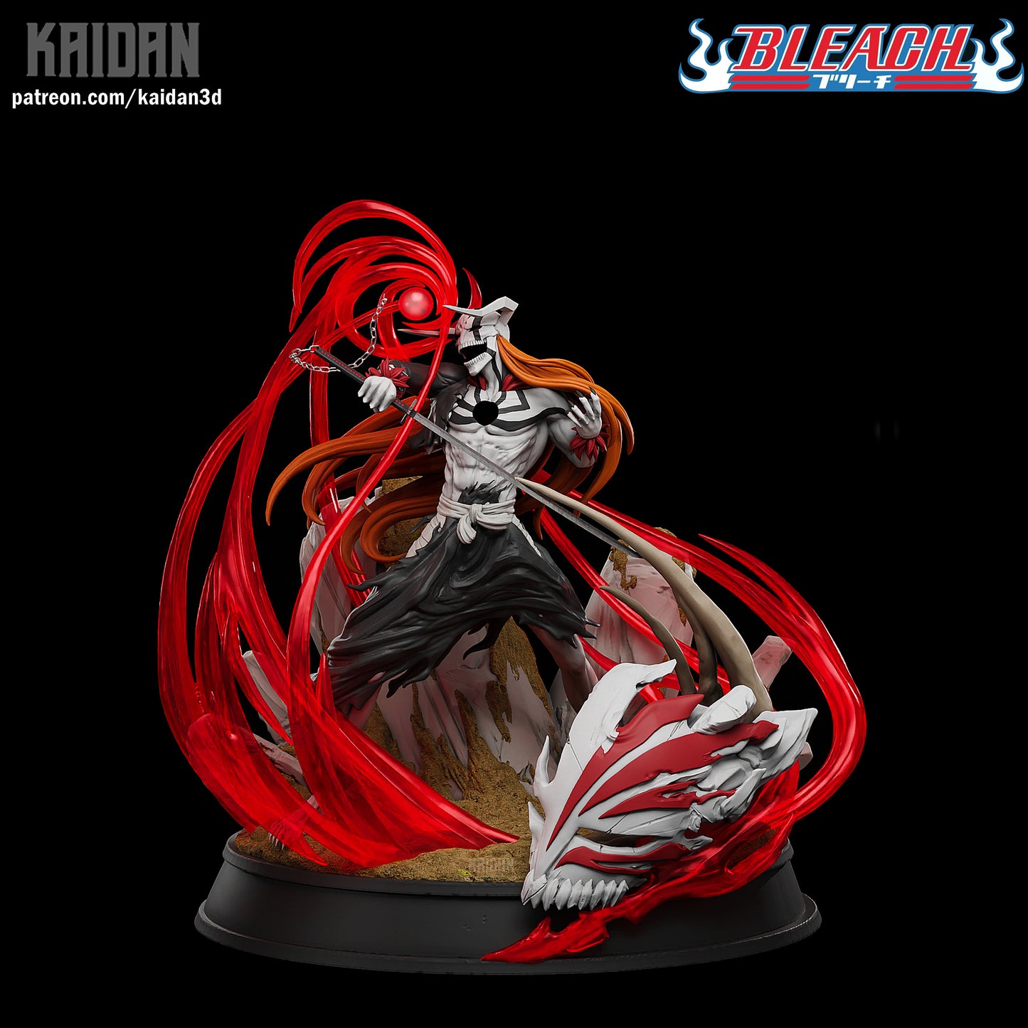 Ichigo Vasto Lord - Unassembled and Unpainted Garage Kit - Model Designed by Kaidan3D