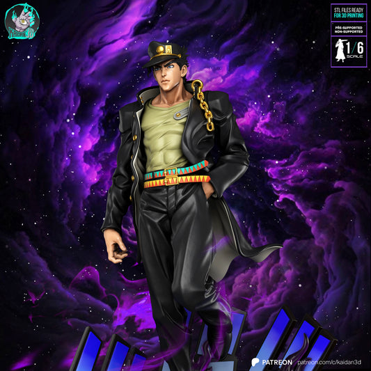 Jotaro - Unassembled and Unpainted Garage Kit - Model Designed by Kaidan3D
