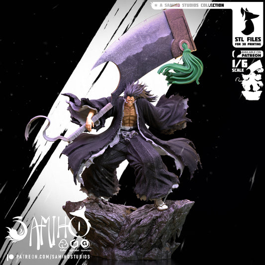 Kenpachi - Unassembled and Unpainted Garage Kit - Model Designed by Samiho Studios