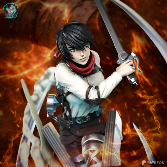 Mikasa - Unassembled and Unpainted Garage Kit - Model Designed by Kaidan3D