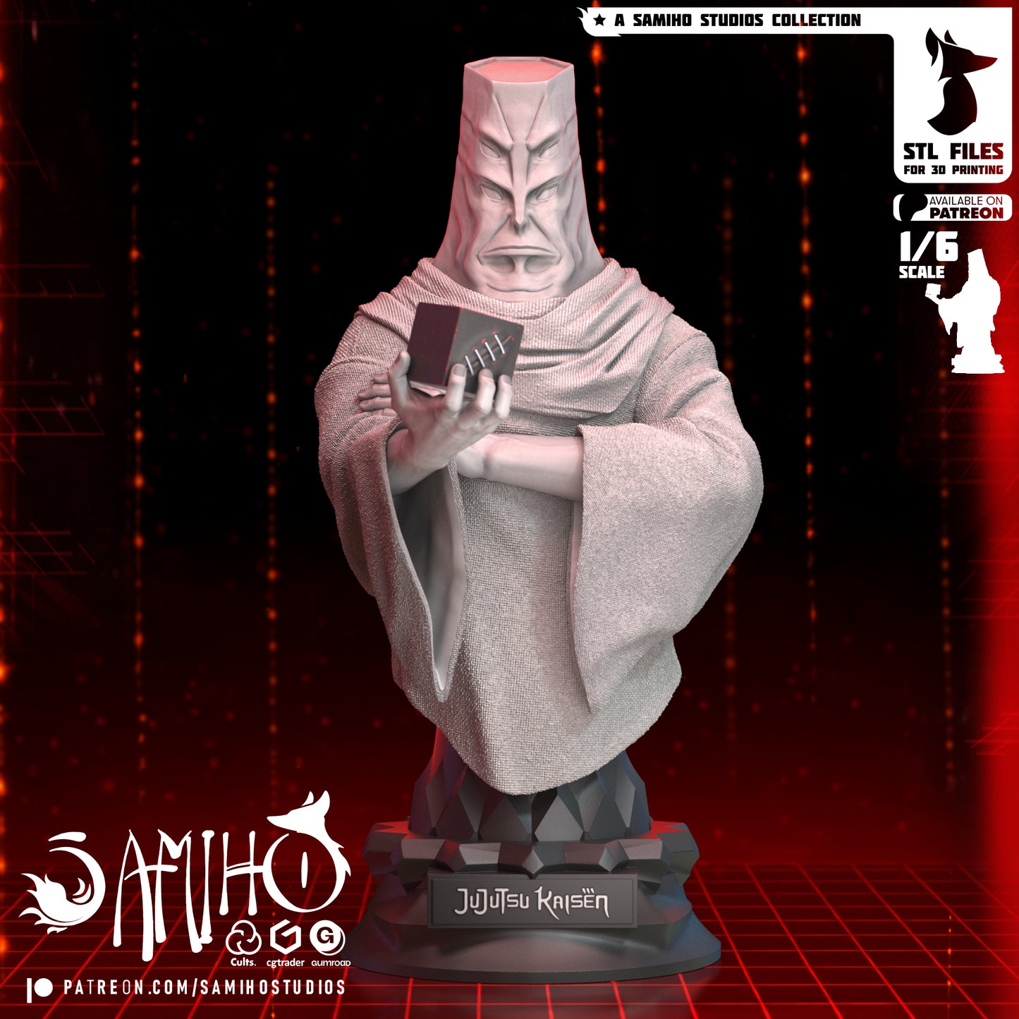 Tengen Bust - Unassembled and Unpainted Garage Kit - Model Designed by Samiho Studios