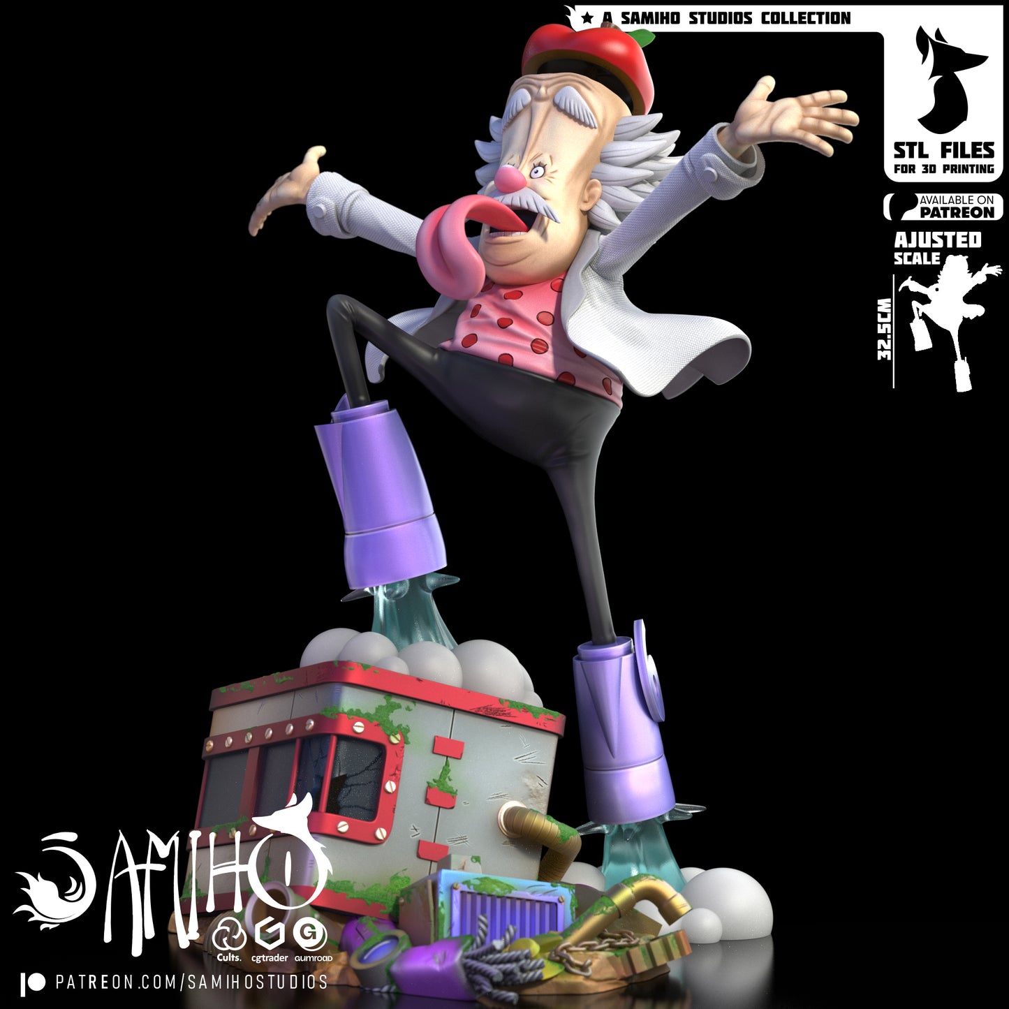 Vegapunk - Unassembled and Unpainted Garage Kit - Model Designed by Samiho Studios