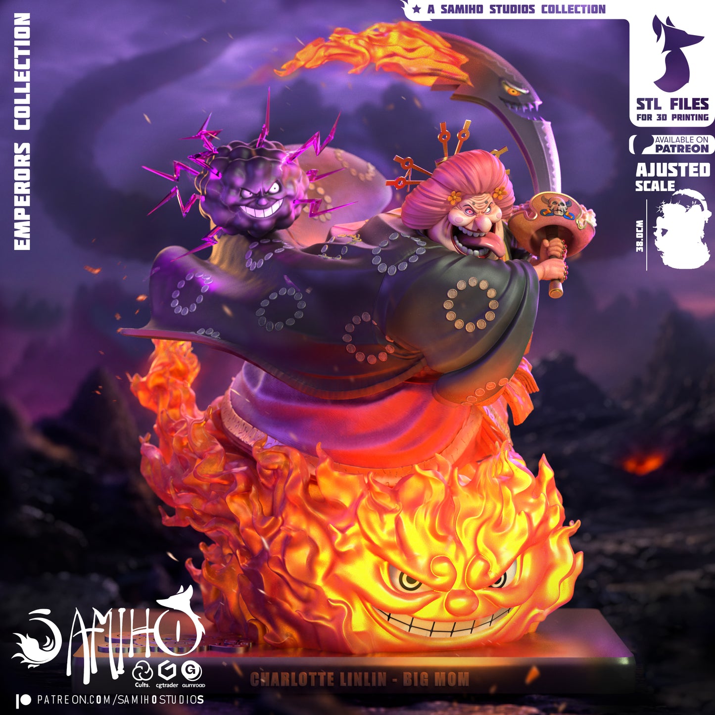 Big Mom - Unassembled and Unpainted Garage Kit - Model Designed by Samiho Studios