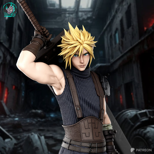 Cloud - Unassembled and Unpainted Garage Kit - Model Designed by Kaidan 3D
