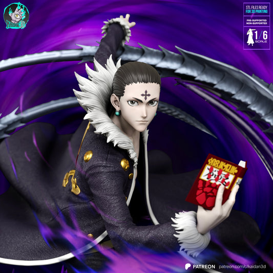 Chrollo Lucifer - Unassembled and Unpainted Garage Kit - Model Designed by Kaidan3D
