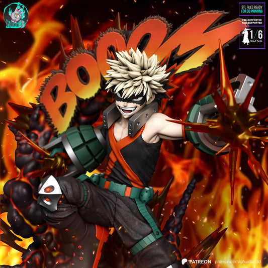 Katsugi Bakugo - Unassembled and Unpainted Garage Kit - Model Designed by Kaidan3D