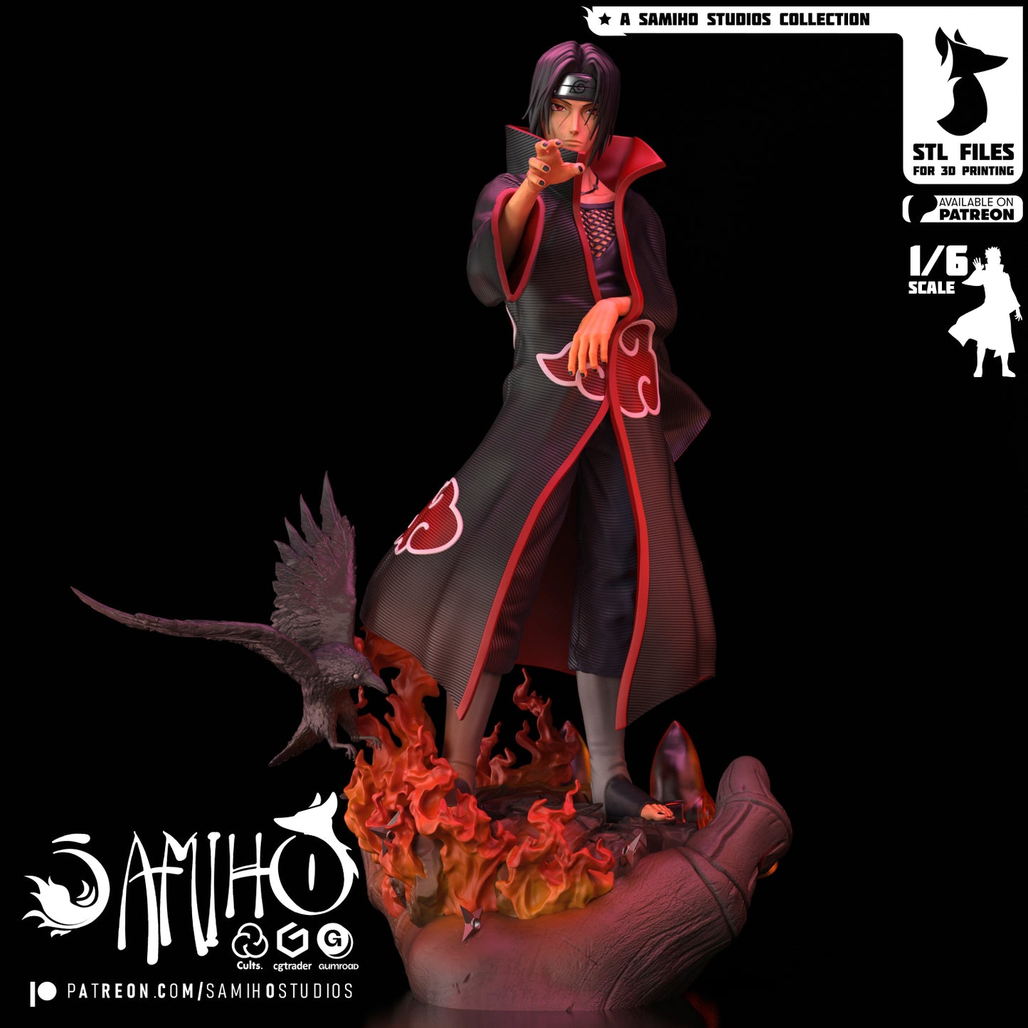 Itachi - Unassembled and Unpainted Garage Kit - Model Designed by Samiho Studios