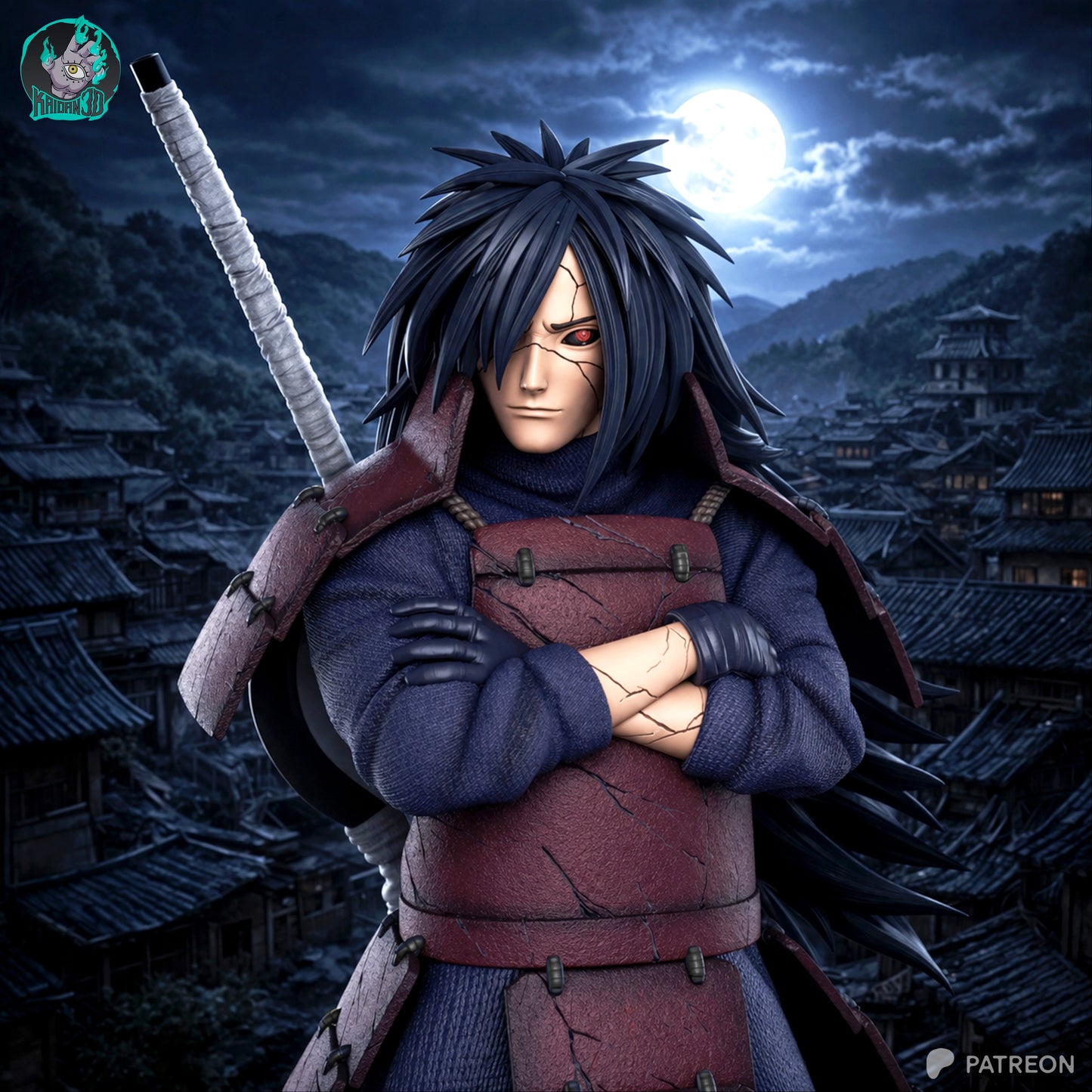 Madara - Unassembled and Unpainted Garage Kit - Model Designed by Kaidan3D