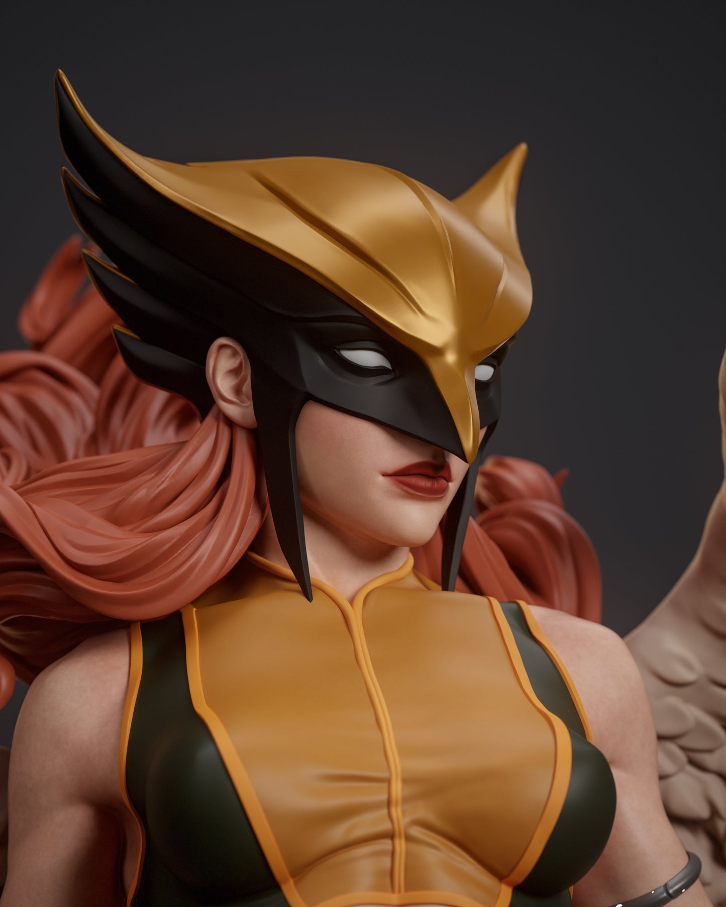 Hawkgirl - Unassembled and Unpainted Garage Kit - Model Designed by Abe3d