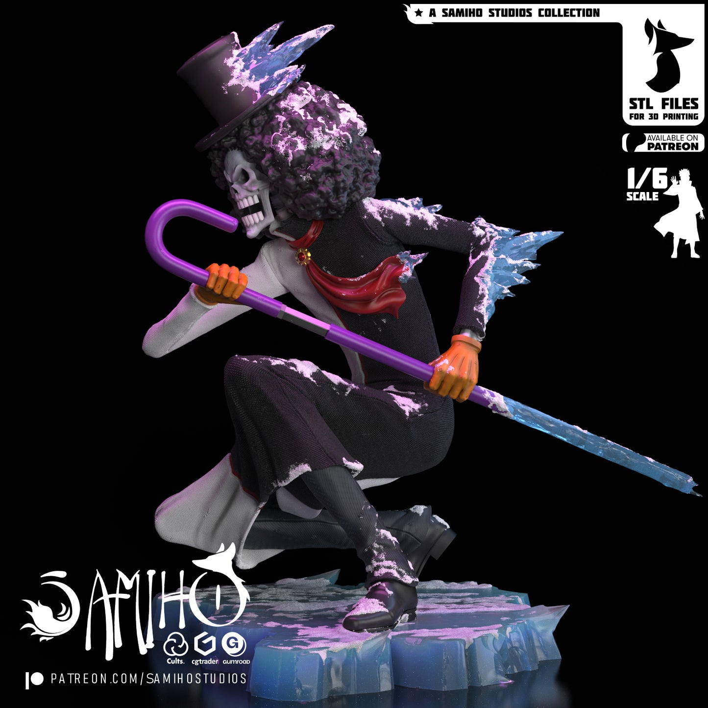 Brook - Unassembled and Unpainted Garage Kit - Model Designed by Samiho Studios