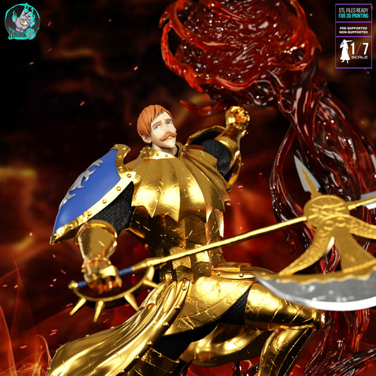 Escanor - Unassembled and Unpainted Garage Kit - Model Designed by Kaidan3D