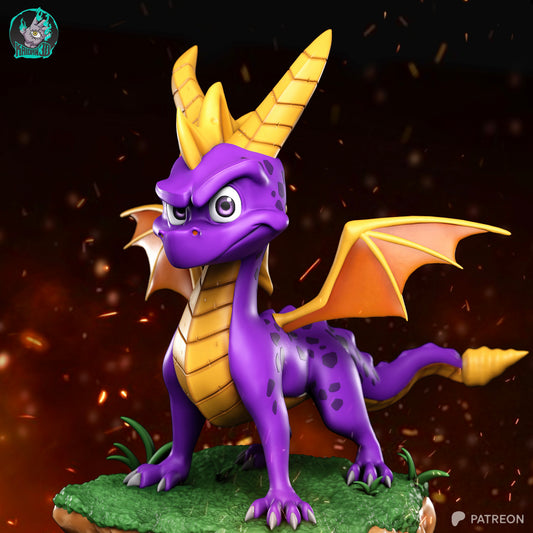 Spyro - Unassembled and Unpainted Garage Kit - Model Designed by Kaidan3D