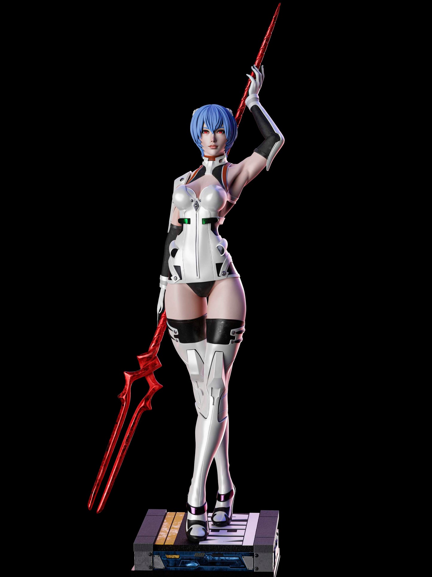 Rei (FACE VARIANT INCLUDED) - Unassembled and Unpainted Garage Kit - Model Designed by Abe3D/Dangelo