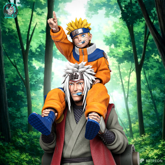 Naruto x Jiraya - Unassembled and Unpainted Garage Kit - Model Designed by Kaidan3D