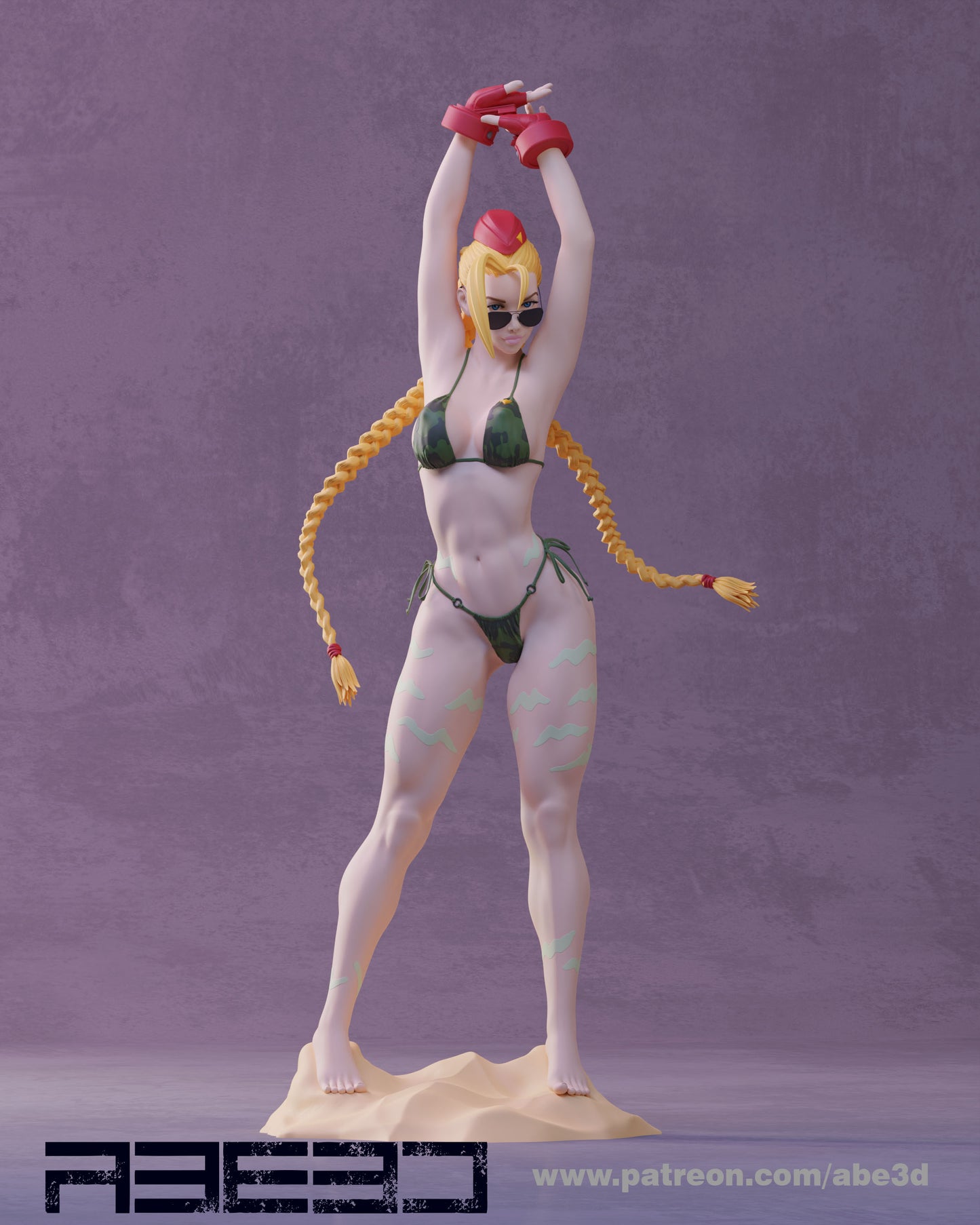 Cammy Bikini - Unassembled and Unpainted Garage Kit - Model Designed by Abe3d