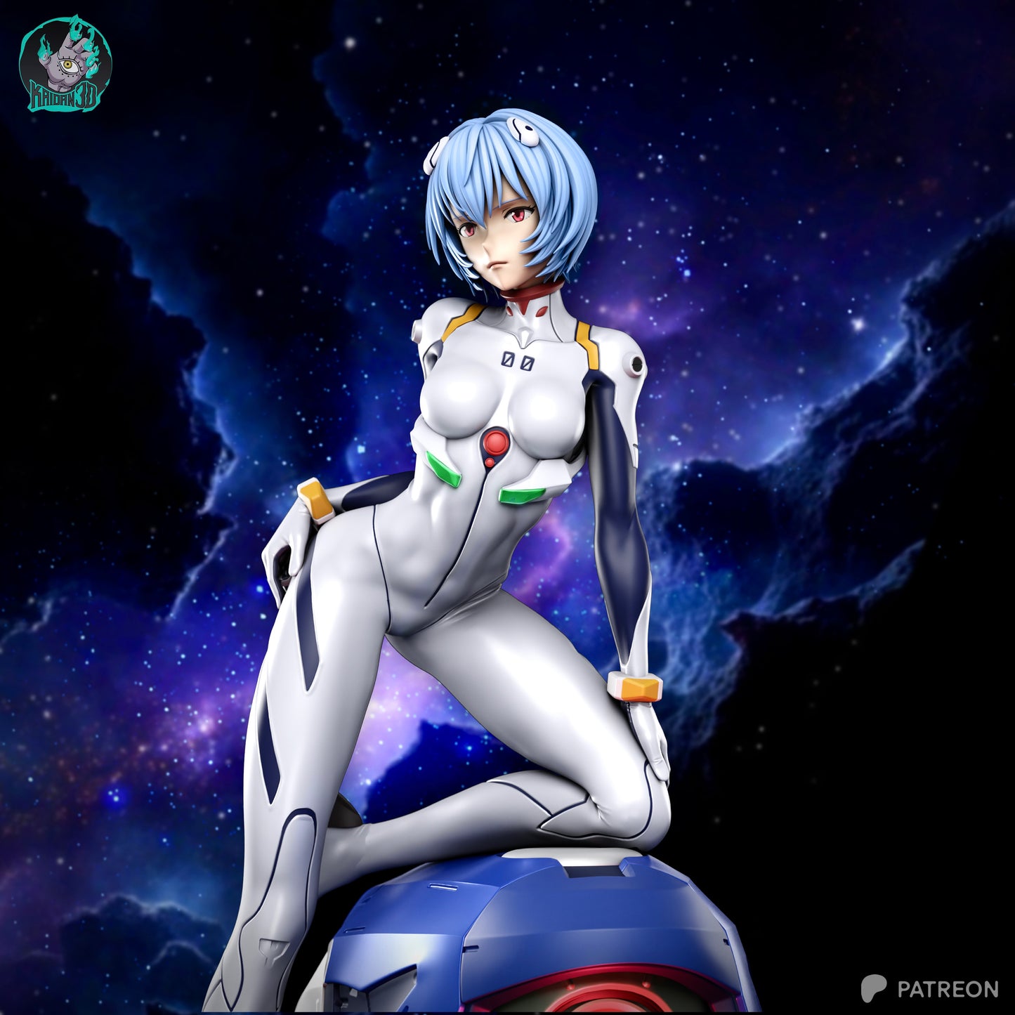 Rei - Unassembled and Unpainted Garage Kit - Model Designed by Kaidan3D