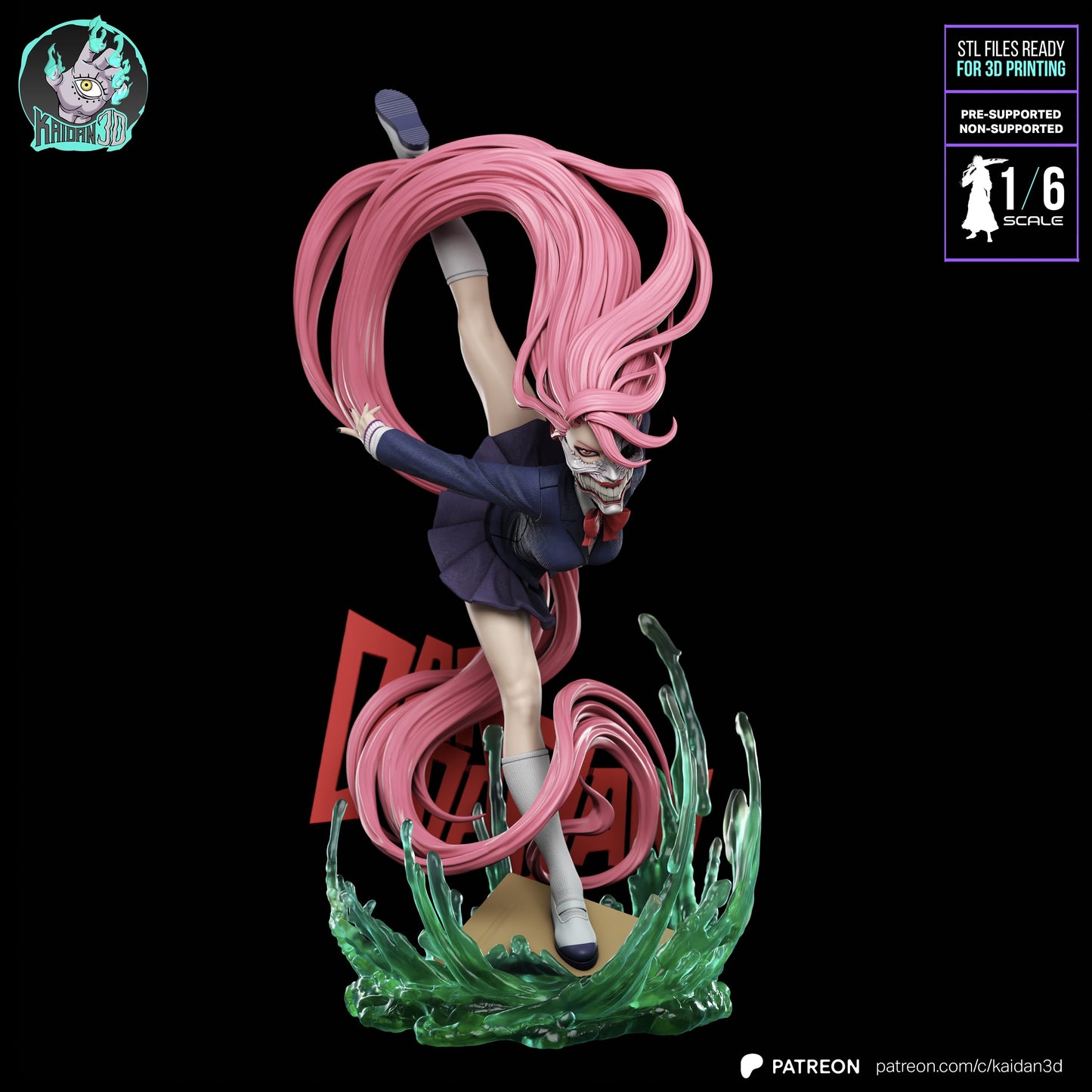 Aira Shiratori - (HEAD VARIANTS INCLUDED) Unassembled and Unpainted Garage Kit - Model Designed by Kaidan3D