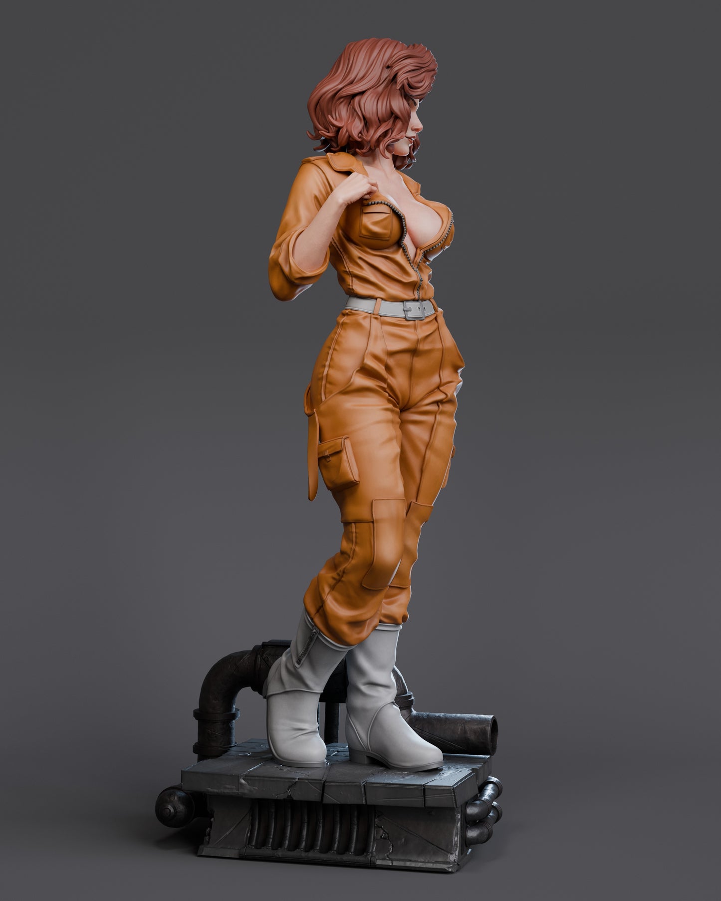 April O'Neil - Unassembled and Unpainted Garage Kit - Model Designed by Abe3d