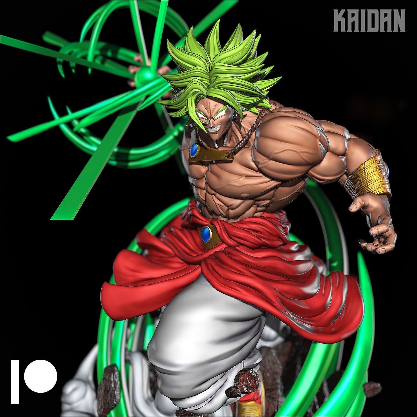 Broly - Unassembled and Unpainted Garage Kit - Model Designed by Kaidan3D