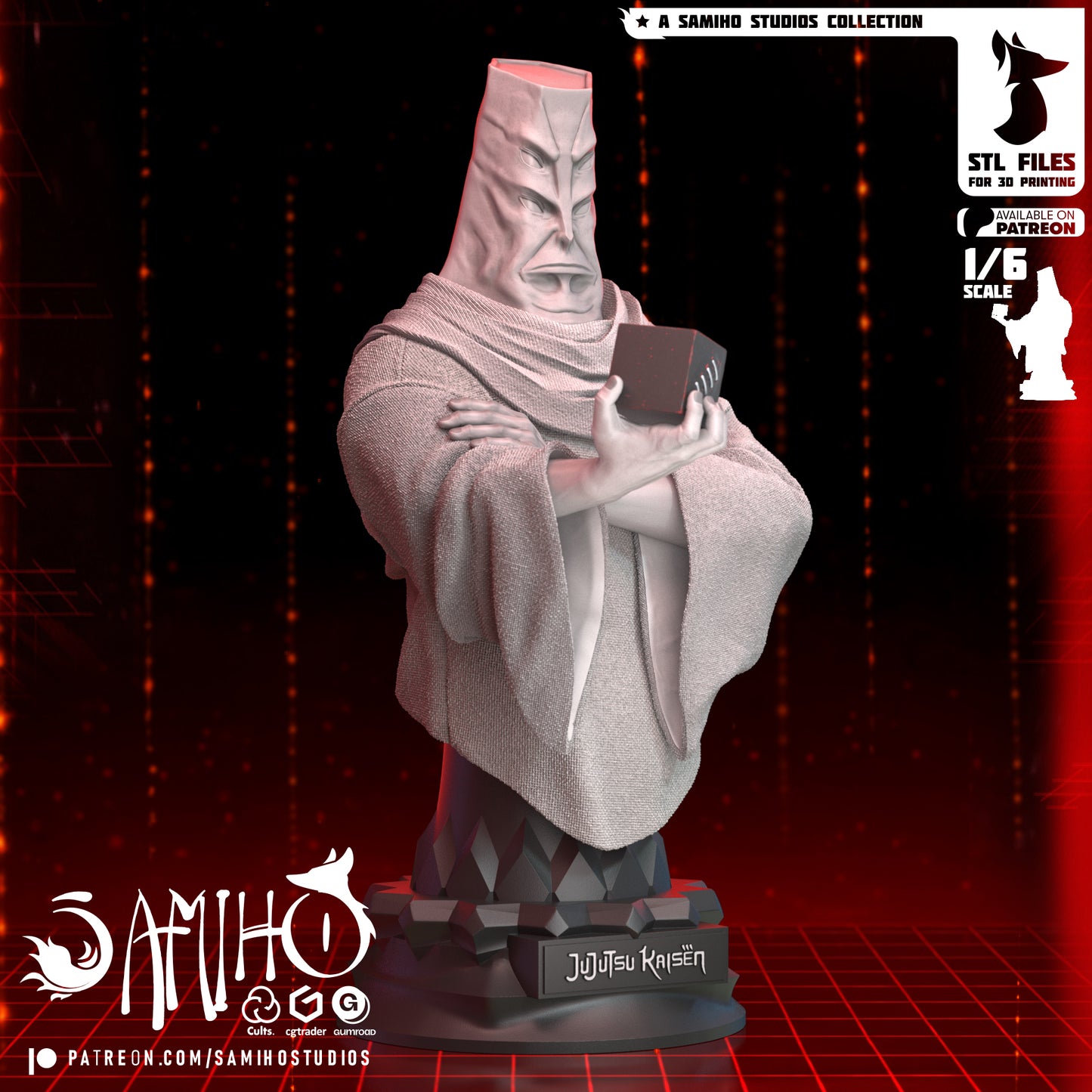 Tengen Bust - Unassembled and Unpainted Garage Kit - Model Designed by Samiho Studios