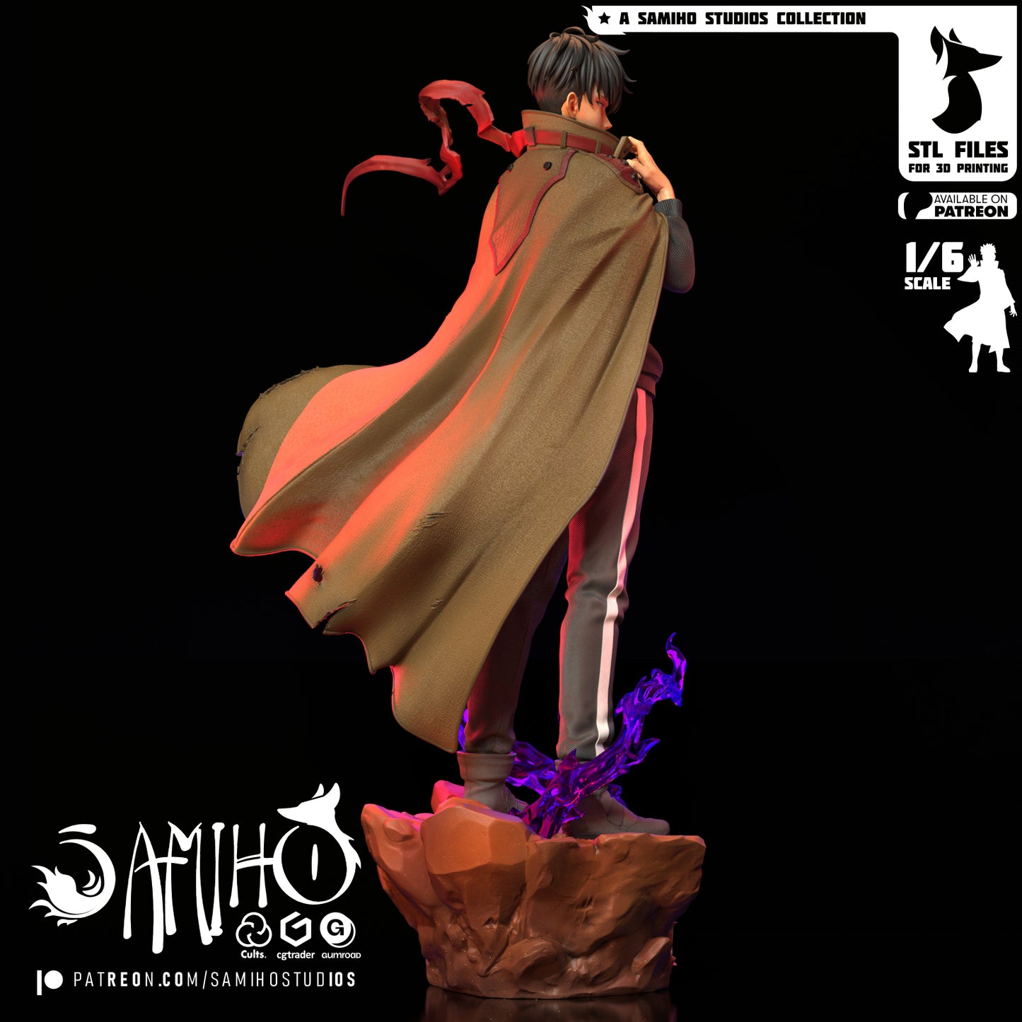 Sung Jin Woo - Unassembled and Unpainted Garage Kit - Model Designed by Samiho Studios
