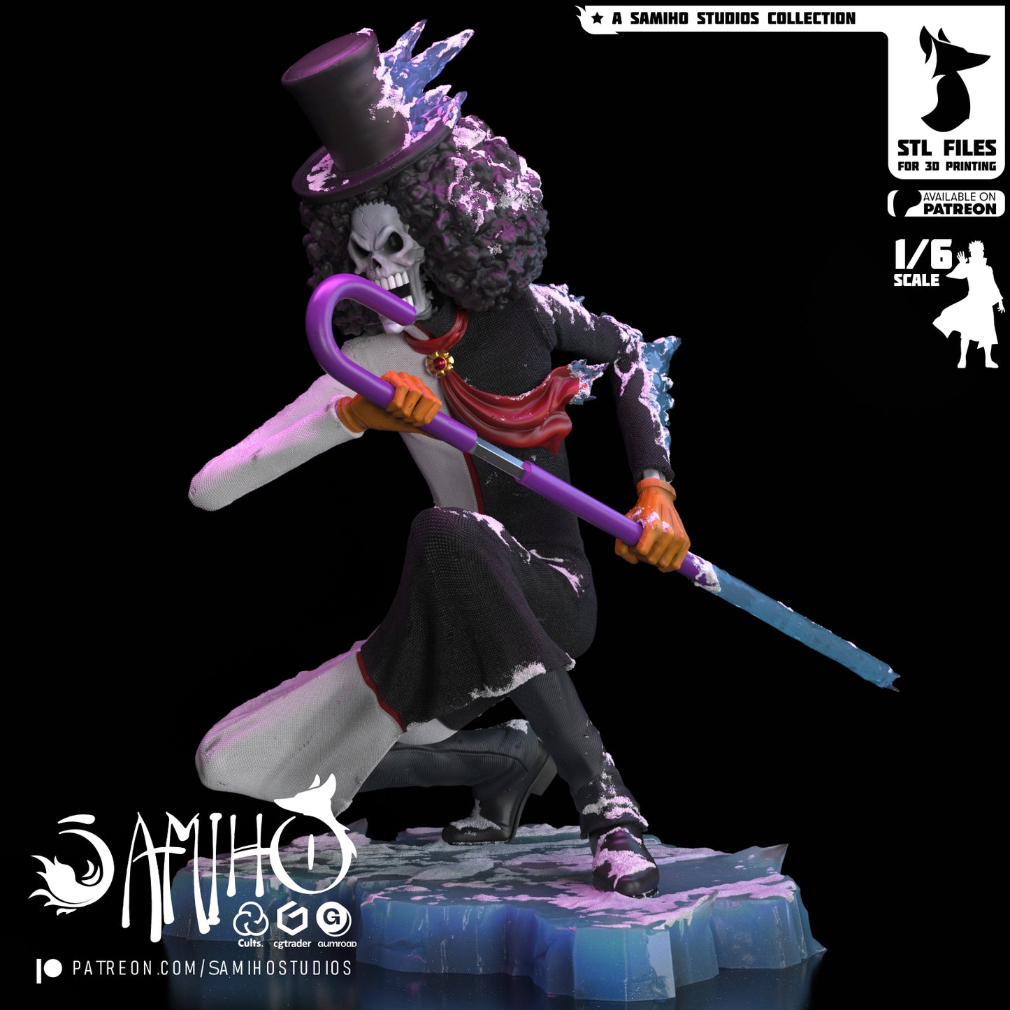 Brook - Unassembled and Unpainted Garage Kit - Model Designed by Samiho Studios