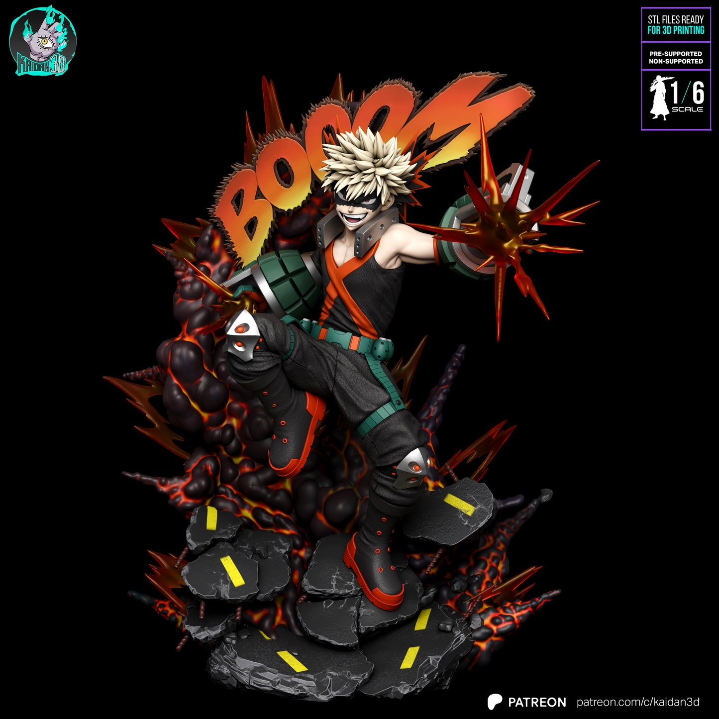Katsugi Bakugo - Unassembled and Unpainted Garage Kit - Model Designed by Kaidan3D