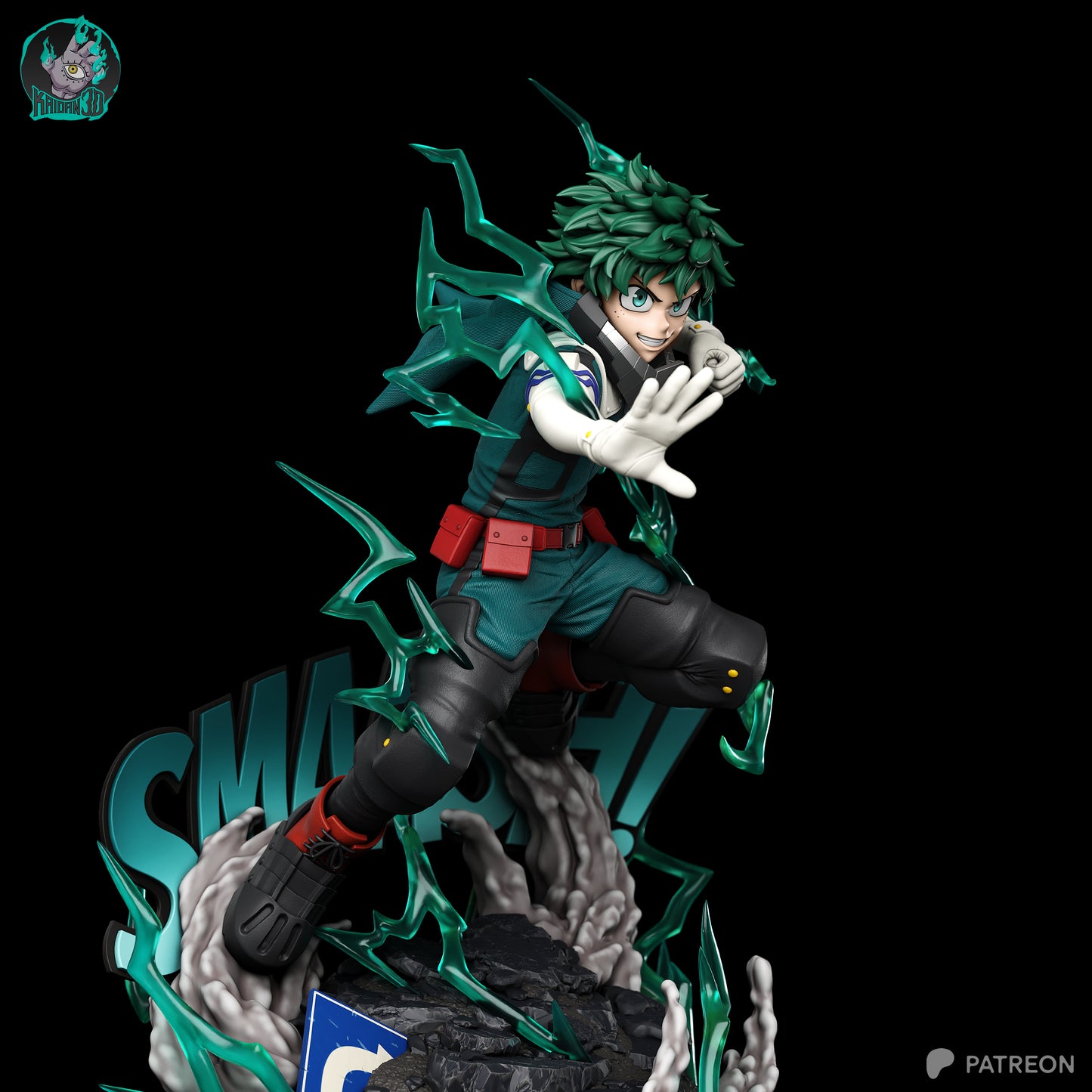 Midoriya (Deku) - Unassembled and Unpainted Garage Kit - Model Designed by Kaidan3D