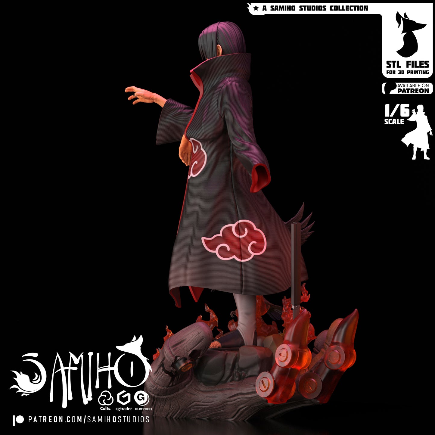 Itachi - Unassembled and Unpainted Garage Kit - Model Designed by Samiho Studios