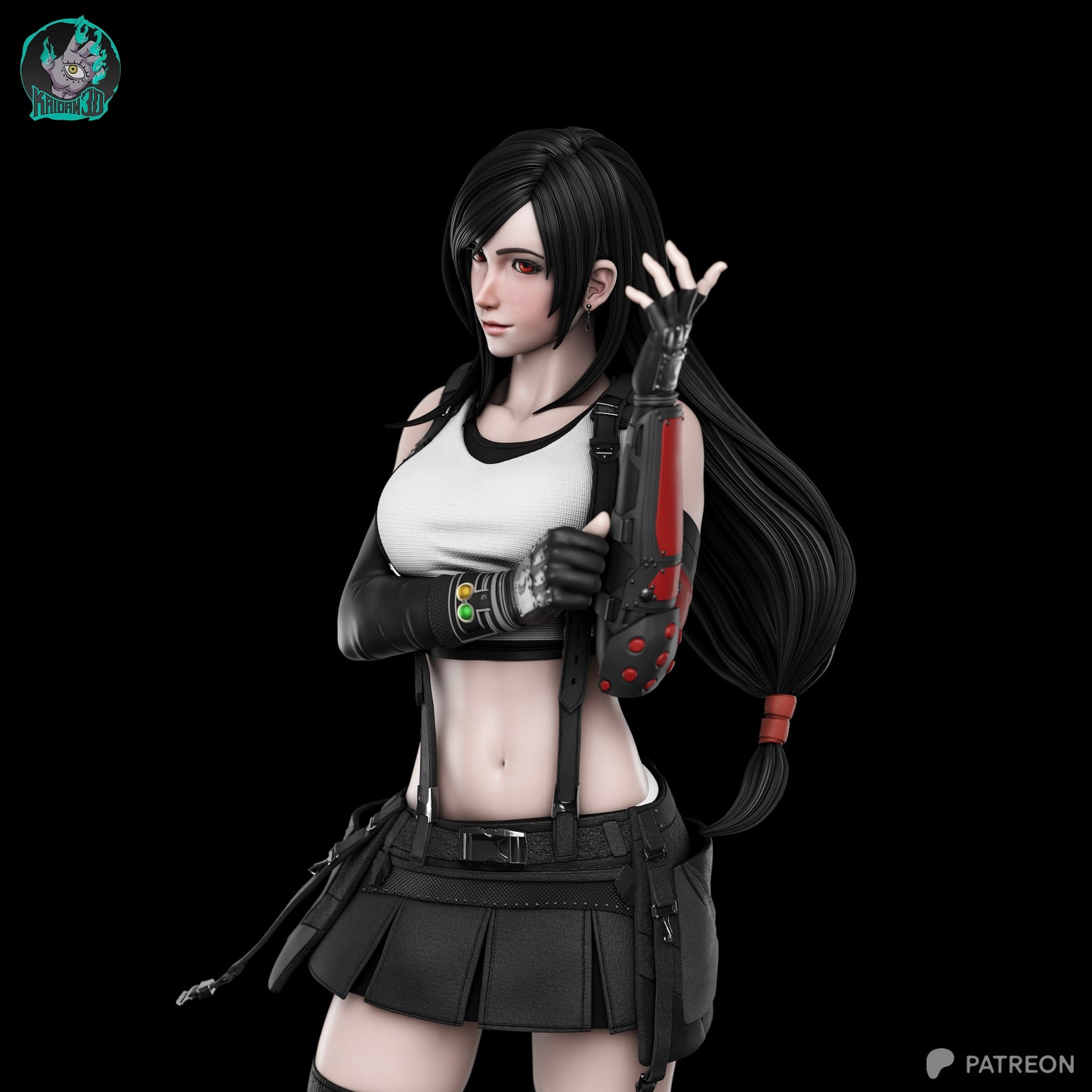 Tifa Lockhart - Unassembled and Unpainted Garage Kit - Model Designed by Kaidan3D