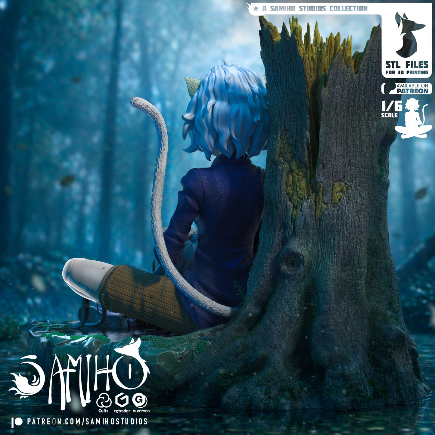 Neferpitou - Unassembled and Unpainted Garage Kit - Model Designed by Samiho Studios