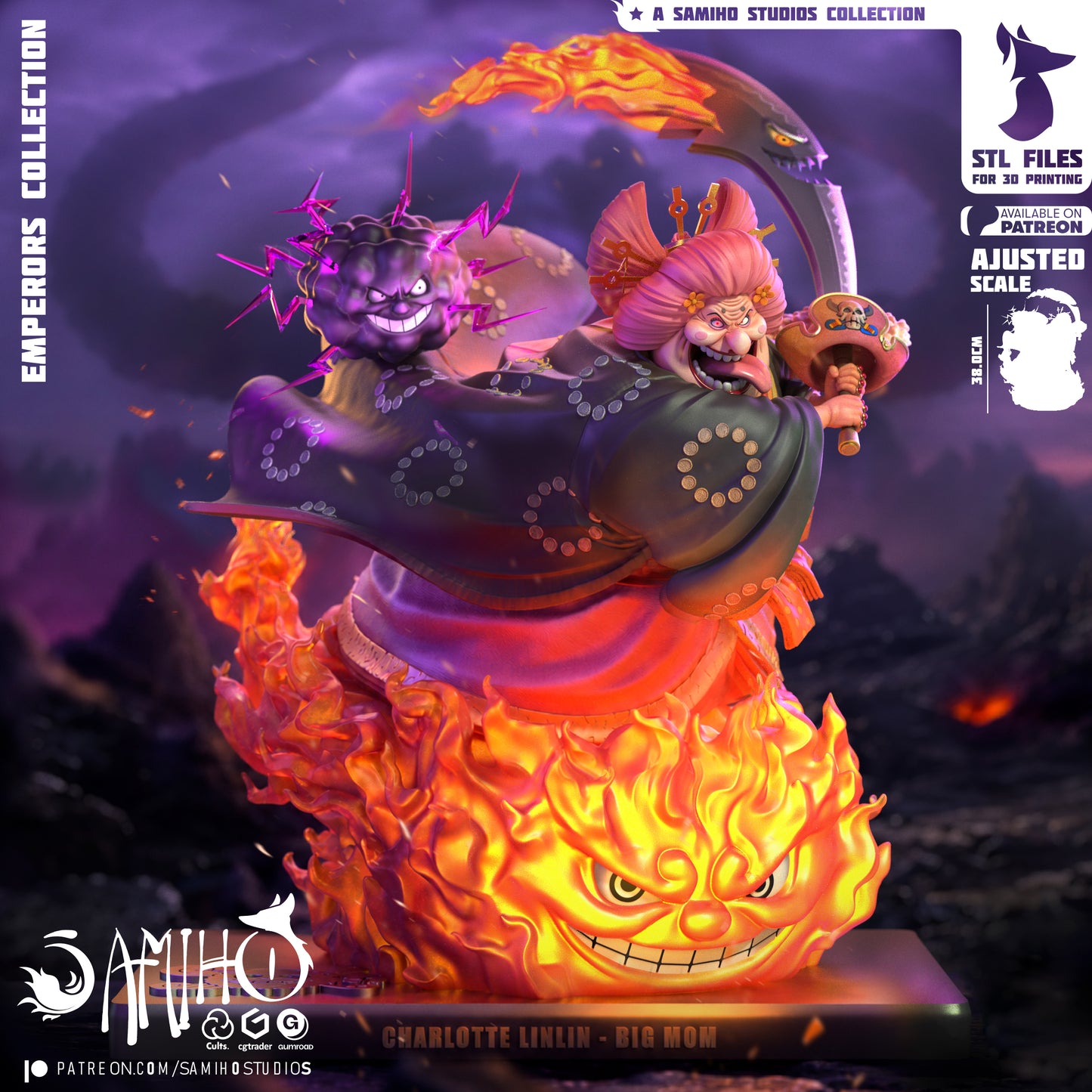 Big Mom - Unassembled and Unpainted Garage Kit - Model Designed by Samiho Studios