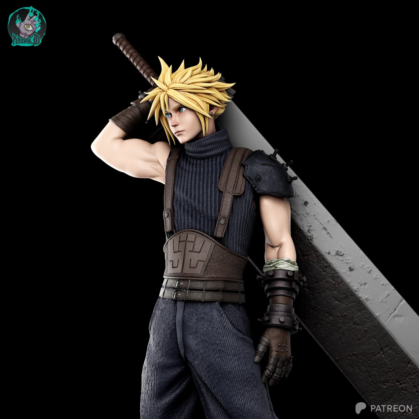Cloud - Unassembled and Unpainted Garage Kit - Model Designed by Kaidan 3D