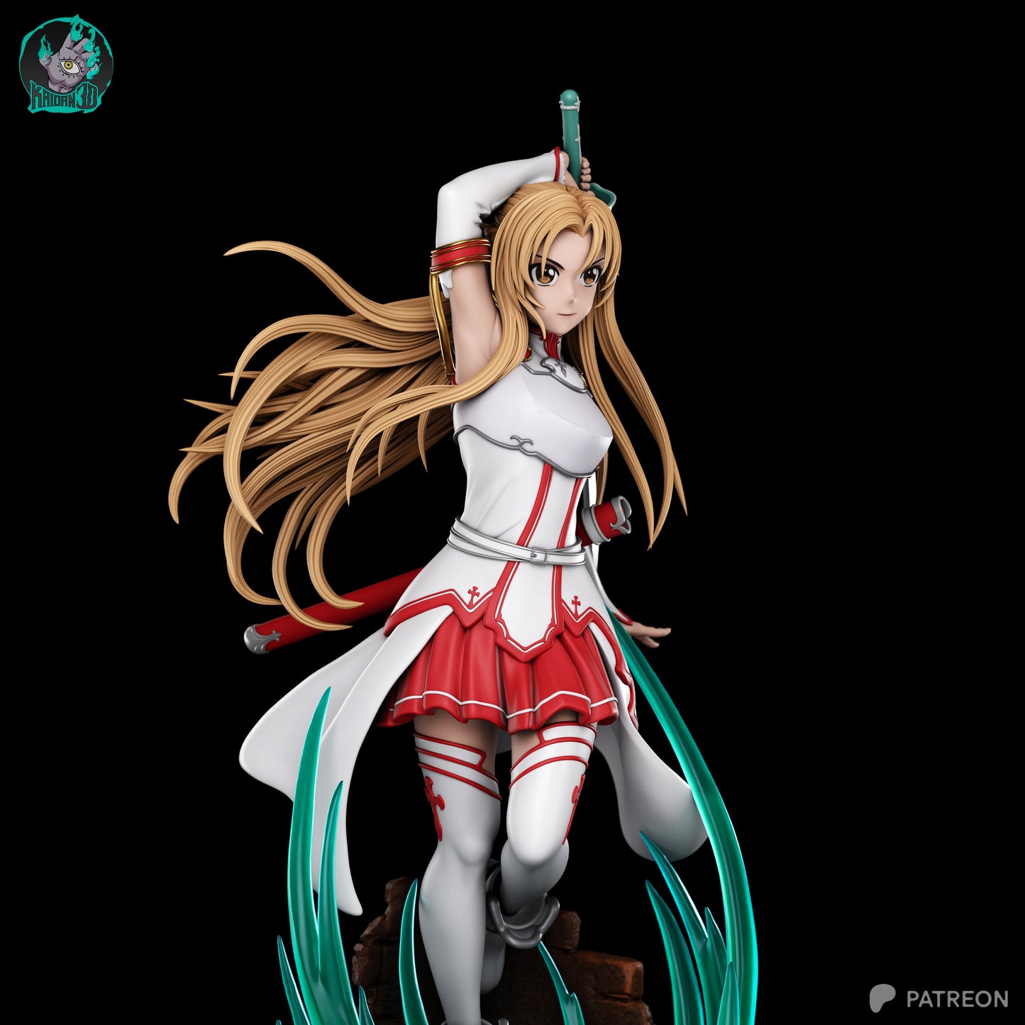 Asuna - Unassembled and Unpainted Garage Kit - Model Designed by Kaidan3D